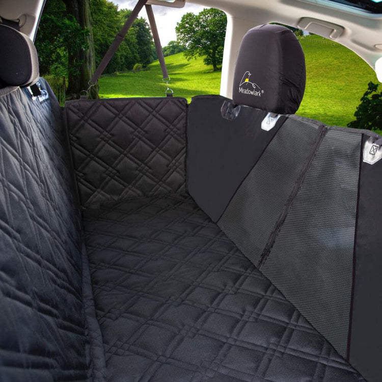 Meadowlark® Hammock Dog Car Seat Cover with Mesh Window - Waterproof, XL